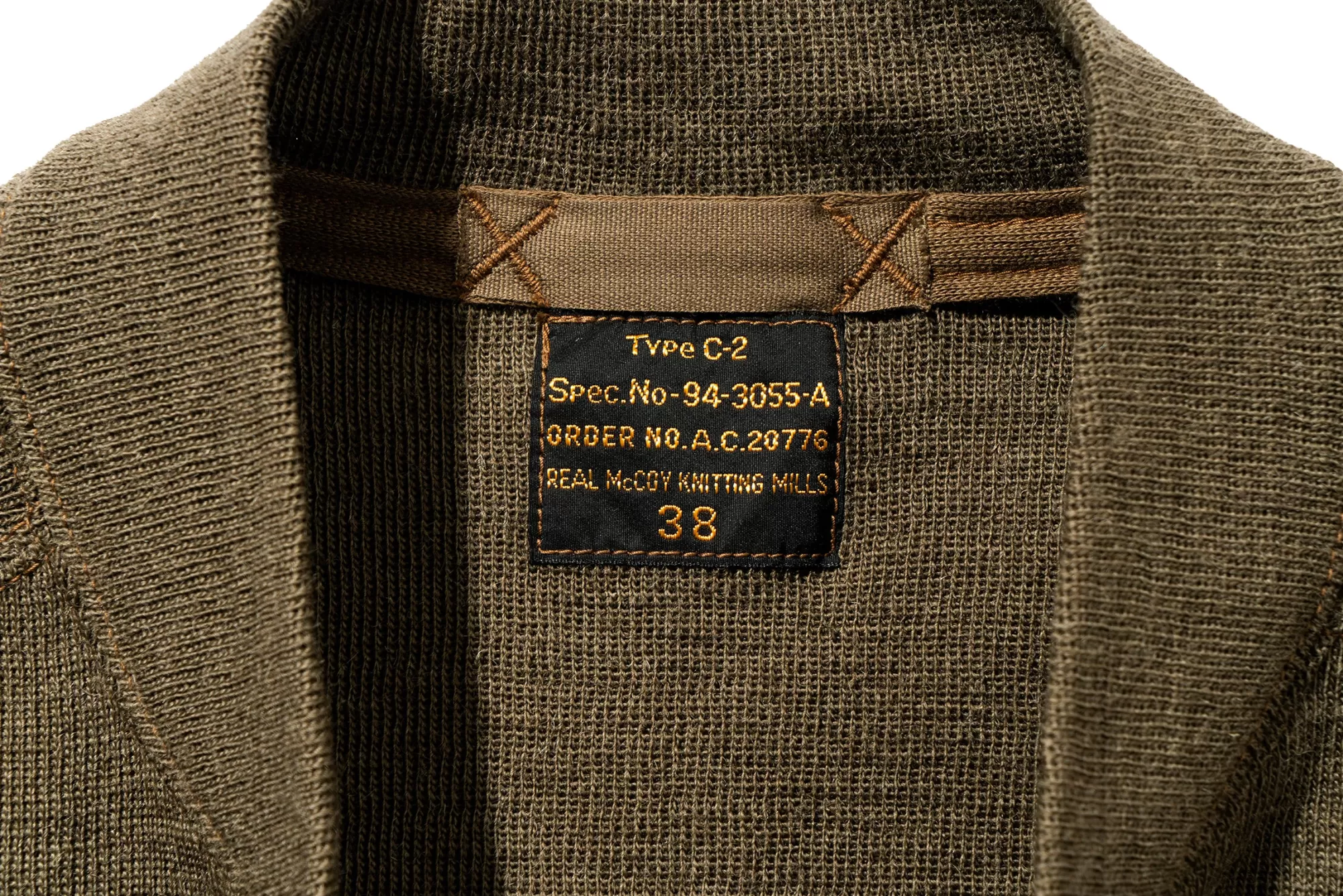 The Real McCoy's Knitwear^Vestflying Winter Type C-2 160 Olive